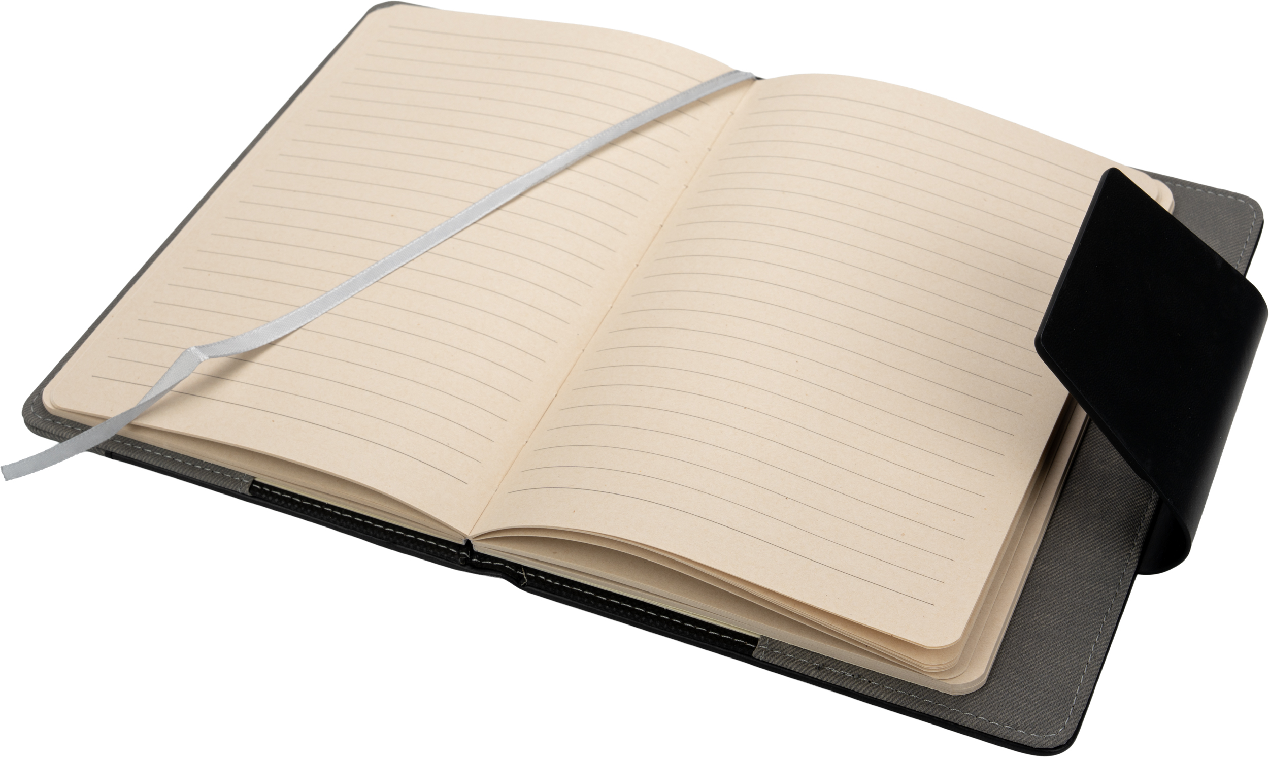 Notes A5 w linie z PU z recyklingu ASUNCION Ciemnoszary 422977 (1)