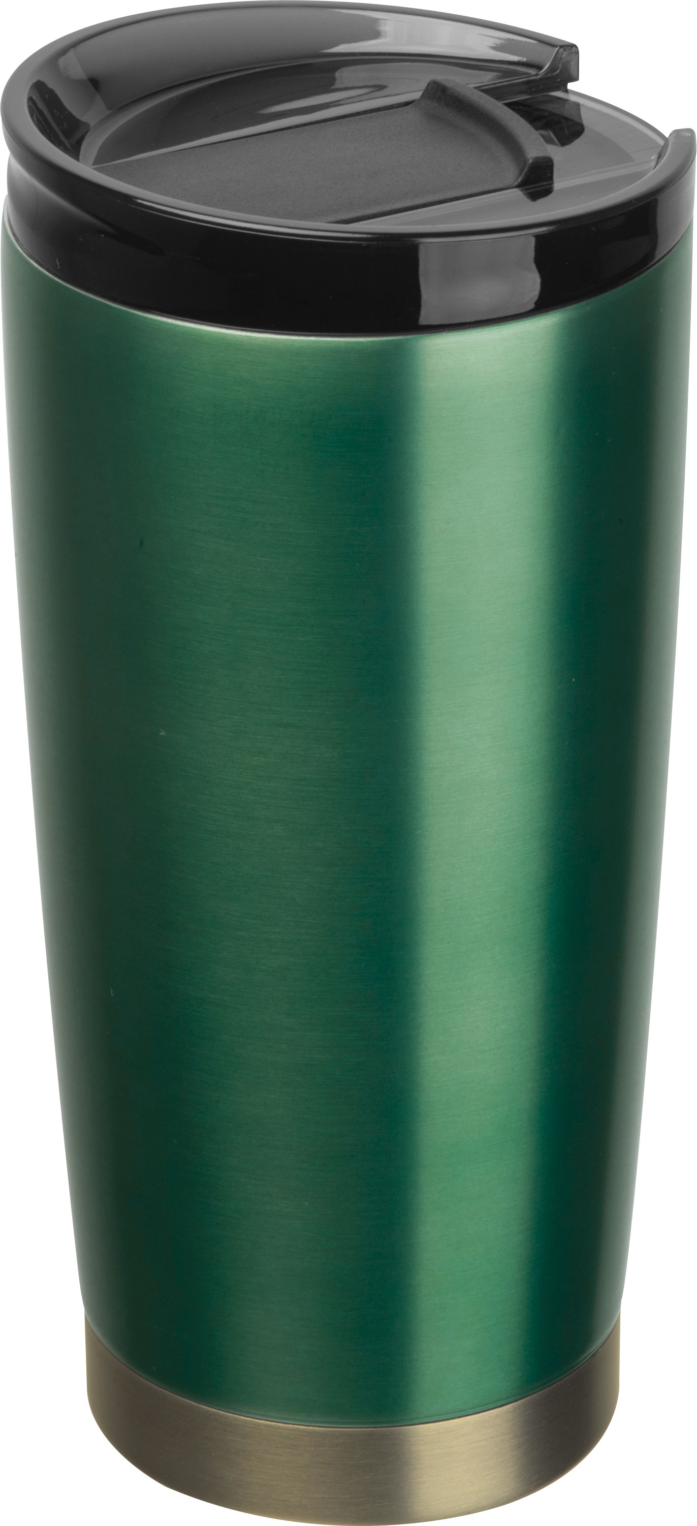 Kubek termiczny stalowy z recyklingu LA LOUVIERE MoLu 540 ml Ciemnozielony 535099 (1)