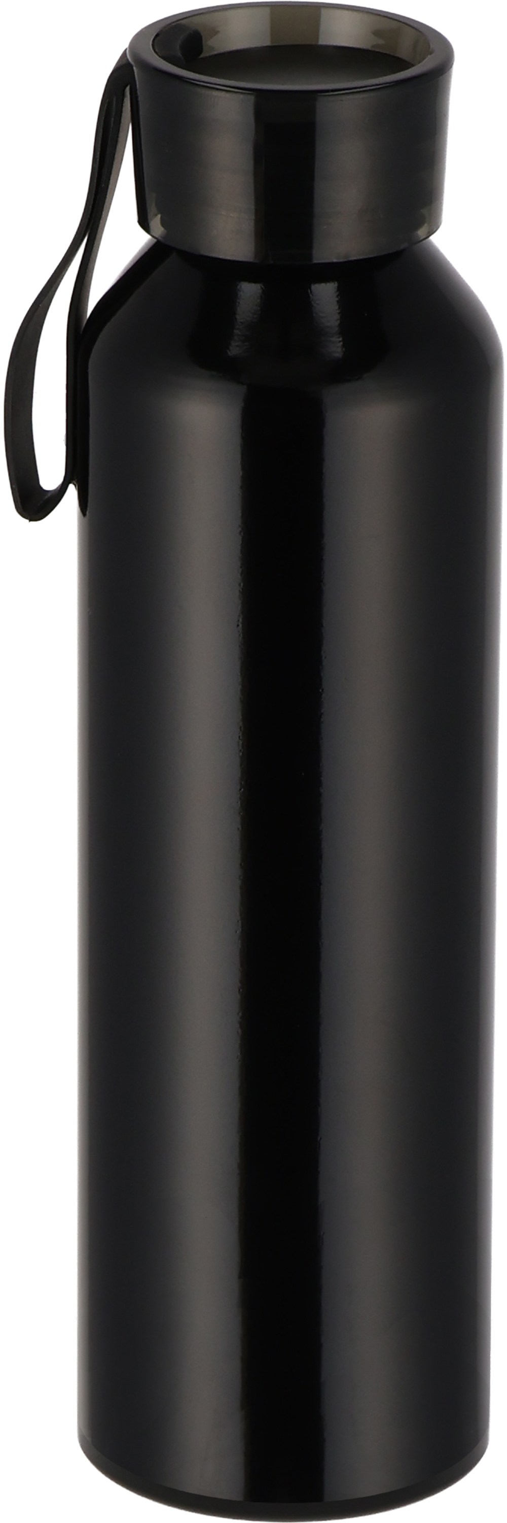 Butelka z aluminium z recyklingu CORK 600 ml Czarny 424703 (4)