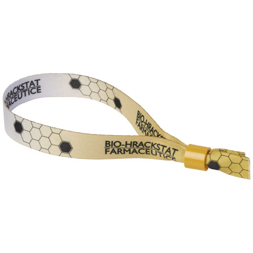 El / Bransoletka sublimacyjna z plastikowym klipsem Żółty 1PL01406 