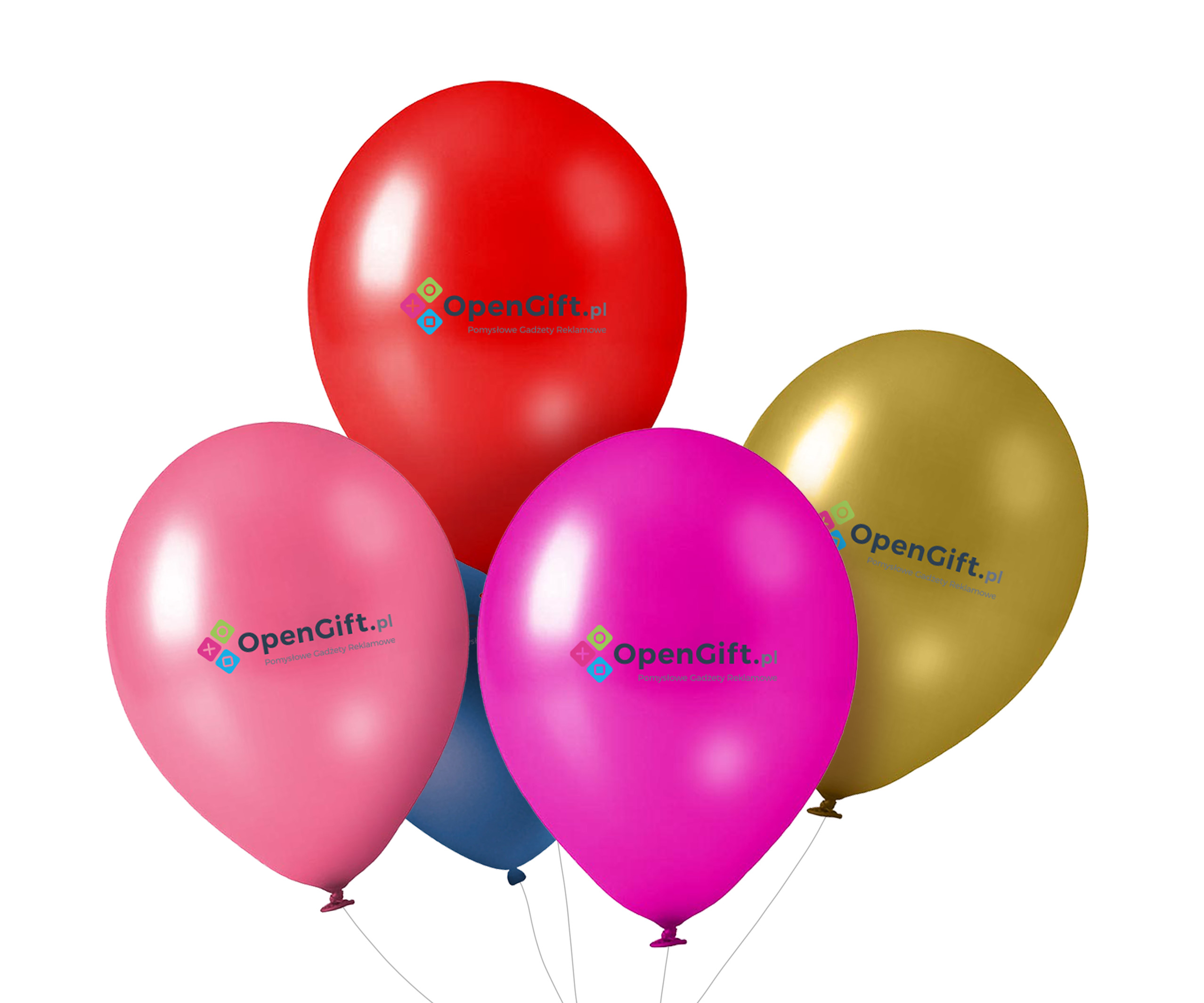 Gadżet reklamowy - 100x Balon lateksowy, metalizowany 24 cm/10" (cali)