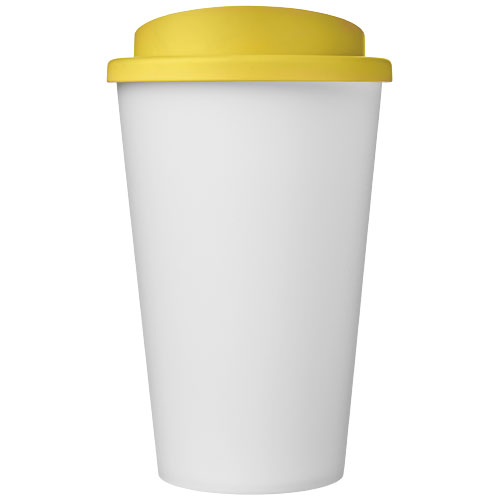 Kubek Americano Eco z recyklingu o pojemności 350 ml Biały-Żółty 21042214 (2)