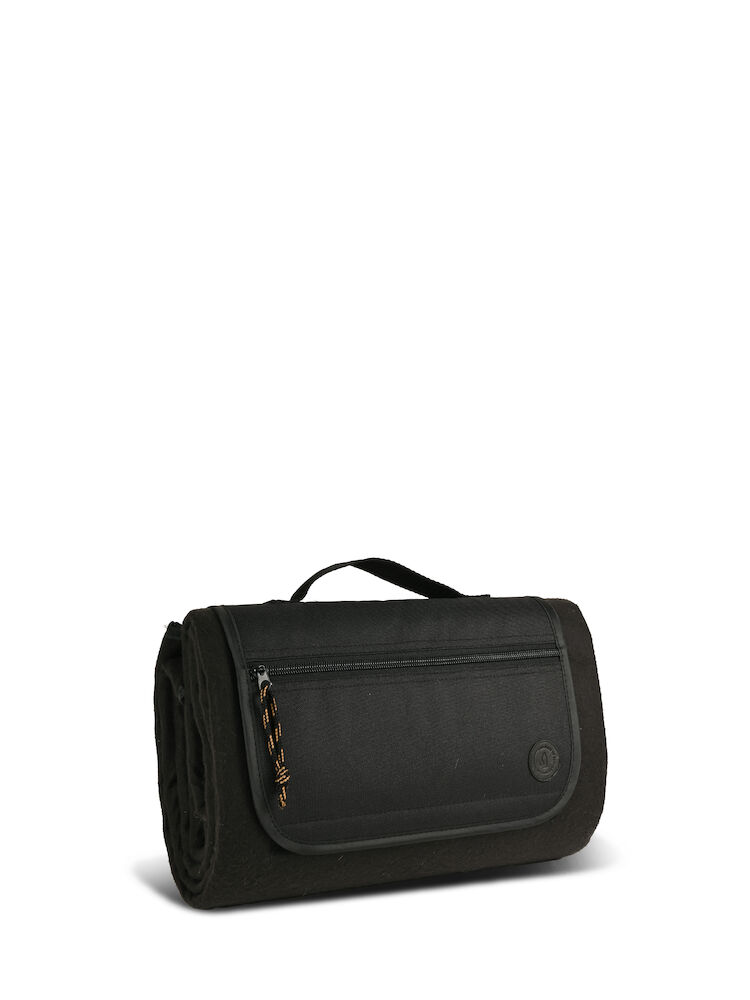 Gadżet reklamowy - CITY Koc piknikowy, czarny