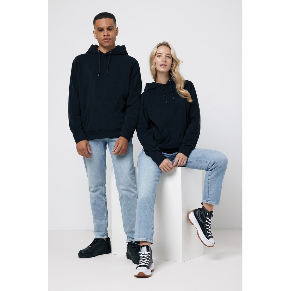 Bluza z kapturem z mikropolaru Iqoniq Trivor, RPET Czarny T9403.001.S (7)