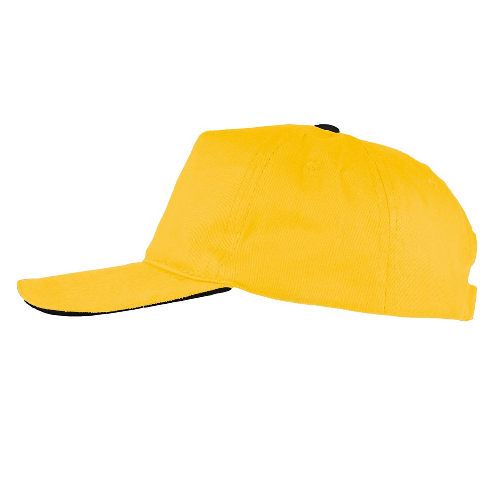 Czapka z daszkiem żółty V7021-08 (3)