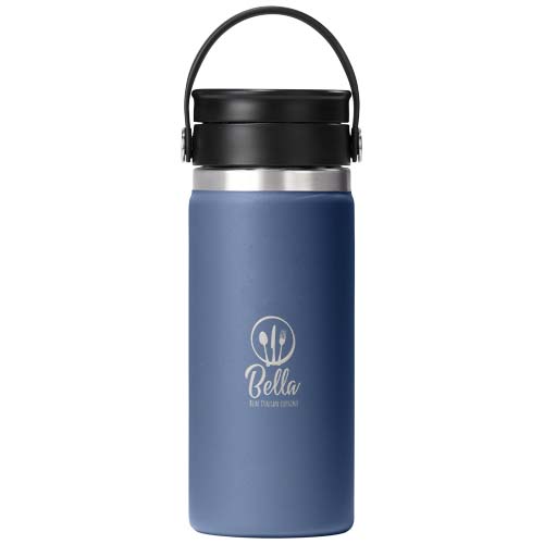 Kubek termiczny Hydro Flask Wide Mouth 473 ml ze stali nierdzewnej, z izolacją termiczną i pokrywką Flex Sip™ Środkowy niebieski 10098852 (1)