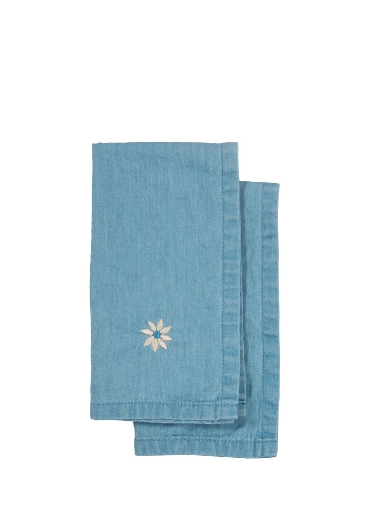 Gadżet reklamowy - EDEN ŚCIERECZKA KUCHENNA DENIM, ZESTAW 2 SZT., NIEBIESKI