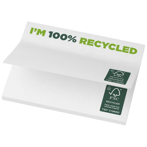 Gadżet reklamowy - 250x Karteczki samoprzylepne z recyklingu o wymiarach 100 x 75 mm Sticky-Mate®