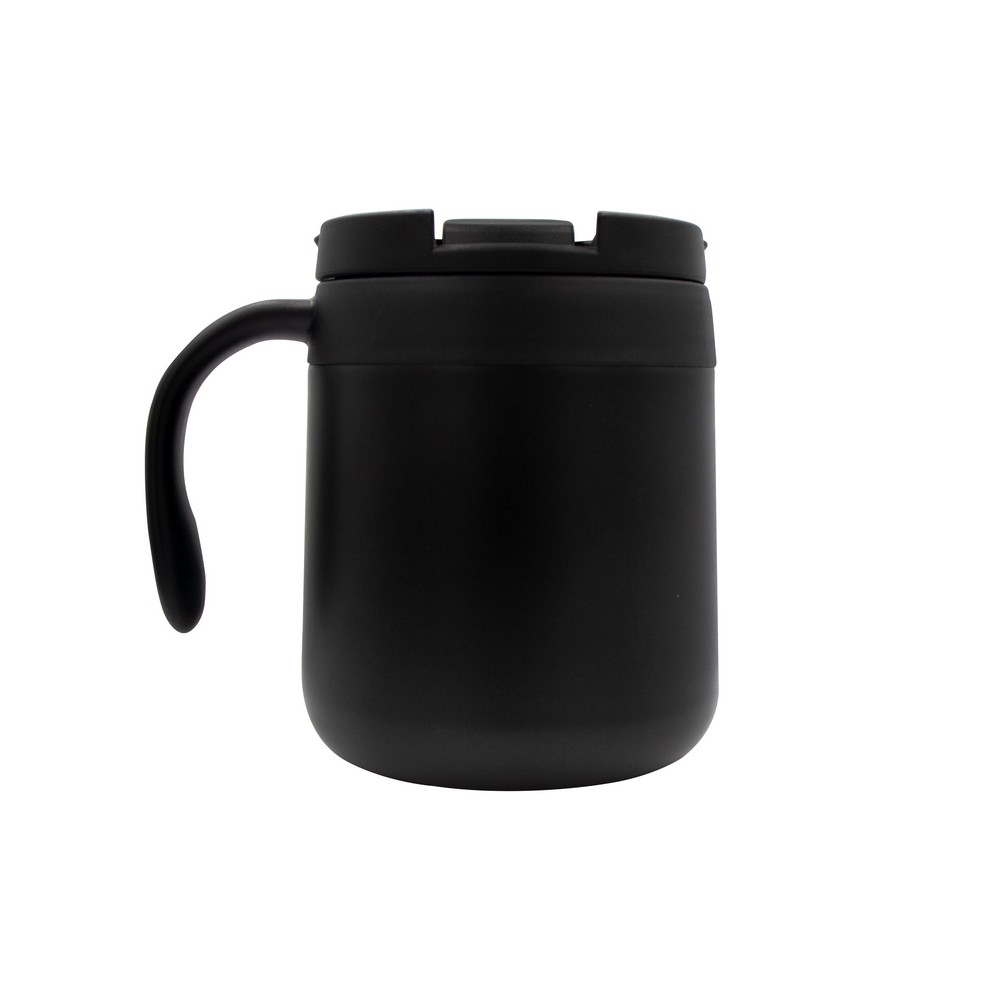 Kubek termiczny 400 ml z rączką | Wyatt Czarny V4838-03 (4)