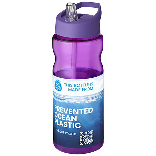 Bidon H2O Eco o pojemności 650 ml z wieczkiem z dzióbkiem Fioletowy-Fioletowy 21009912 (1)