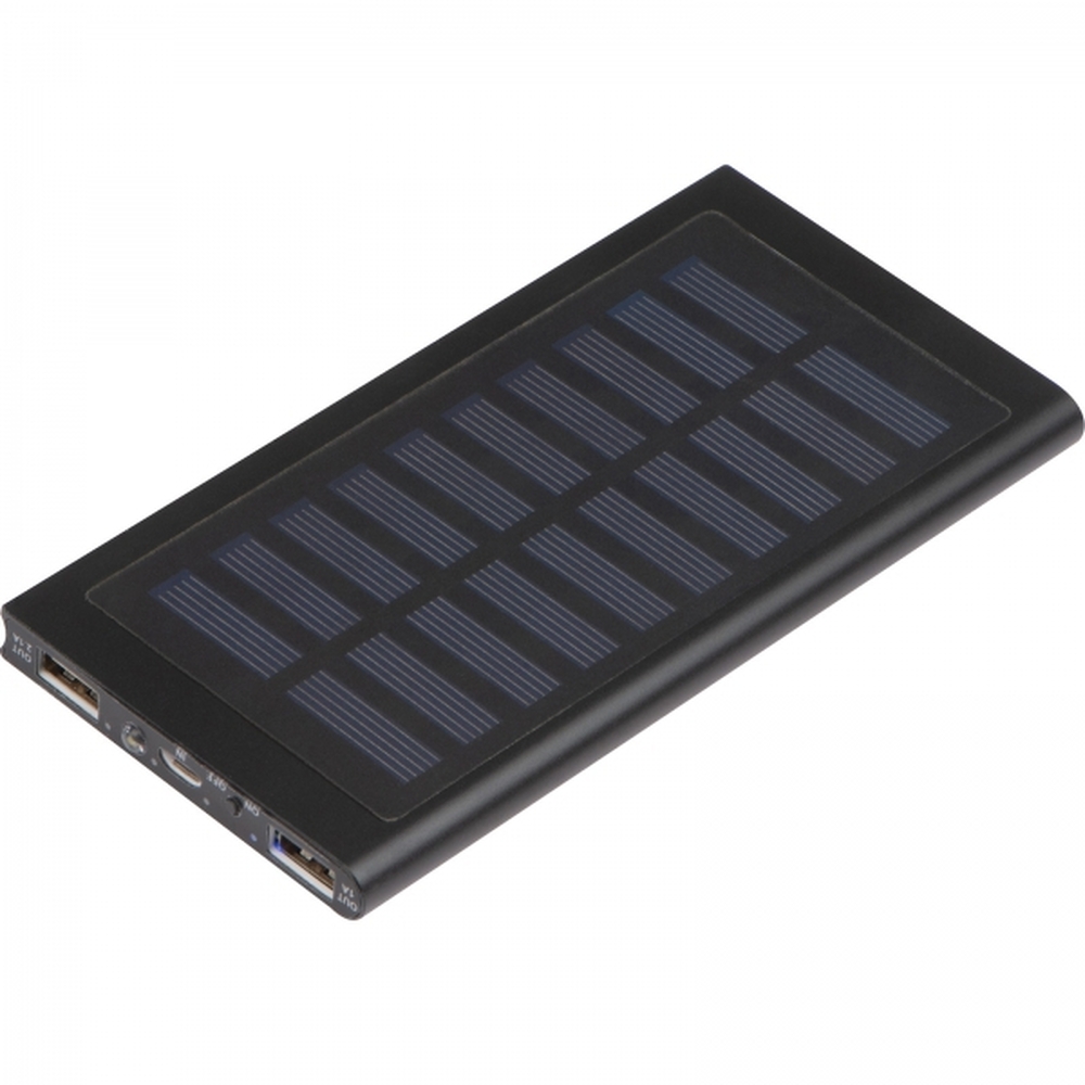 Power bank 8000 mAh solarny SAVERIO Czarny 3082403 (5)