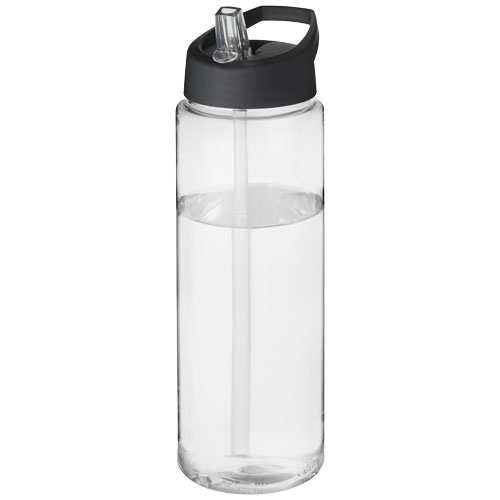 Bidon H2O Vibe o pojemności 850 ml z wieczkiem z dzióbkiem Przezroczysty-Czarny 21009600 