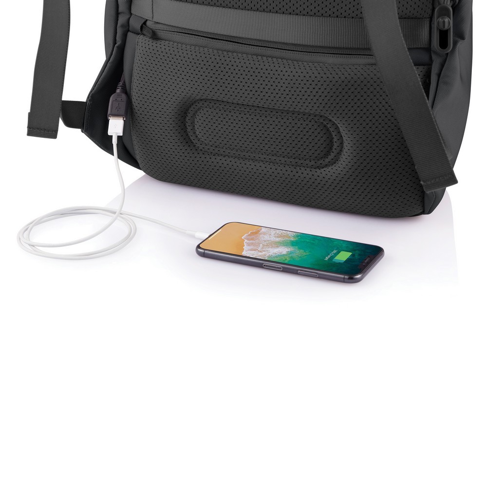 Bobby Soft plecak chroniący przed kieszonkowcami Czarny P705.791 (15)