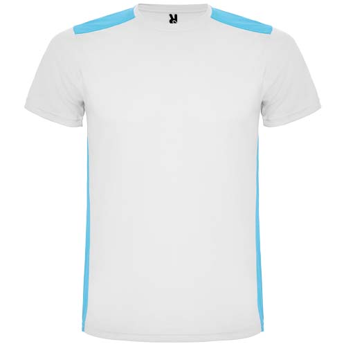 Detroit sportowa koszulka unisex z krótkim rękawem Biały R66529K1 