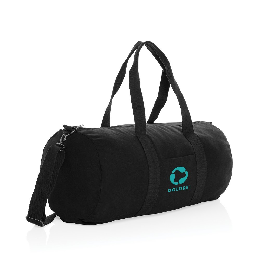 Torba sportowa, podróżna AWARE™, bawełna z recyklingu Czarny P707.191 (4)