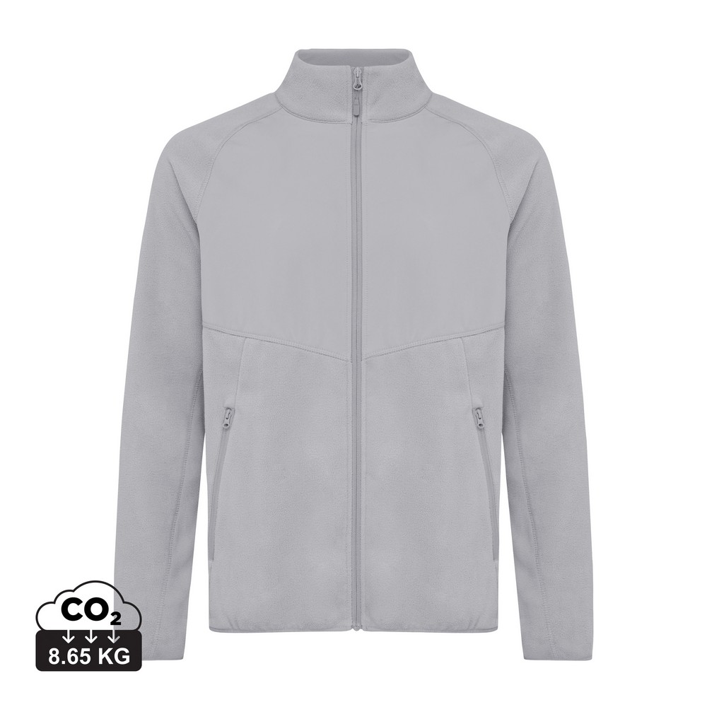 Kurtka z mikropolaru Iqoniq Talung, poliester z recyklingu Szary T9603.027.XL (17)