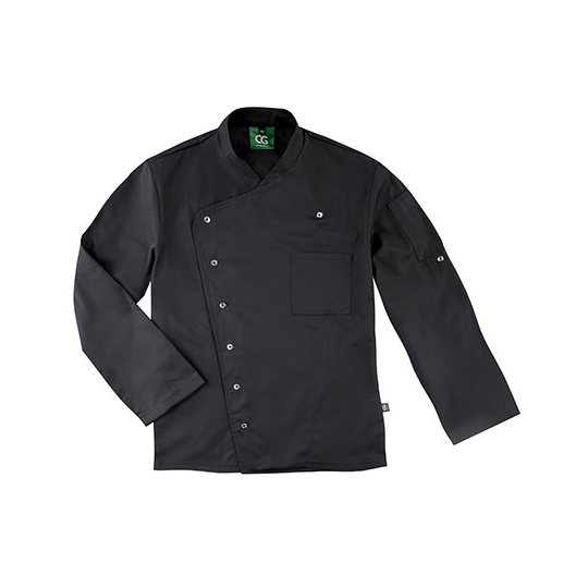 Męska bluza kucharska z długim rękawem Black CGW03100-487697 