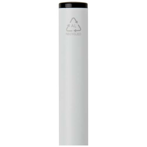 Verton - długopis obrotowy z aluminium z recyklingu, z etui (niebieski wkład) Biały 10733101 (4)