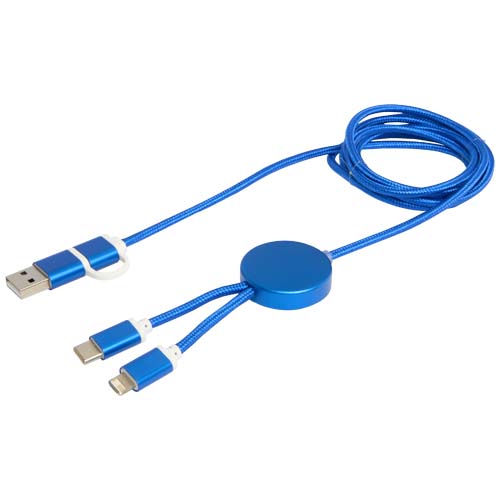 Alasia kabel do synchronizacji danych i szybkiego ładowania 5 w 1 27 W o długości 150 cm z tworzyw sztucznych i aluminium pochodzących z recyklingu Królewski niebieski 12442553 (5)