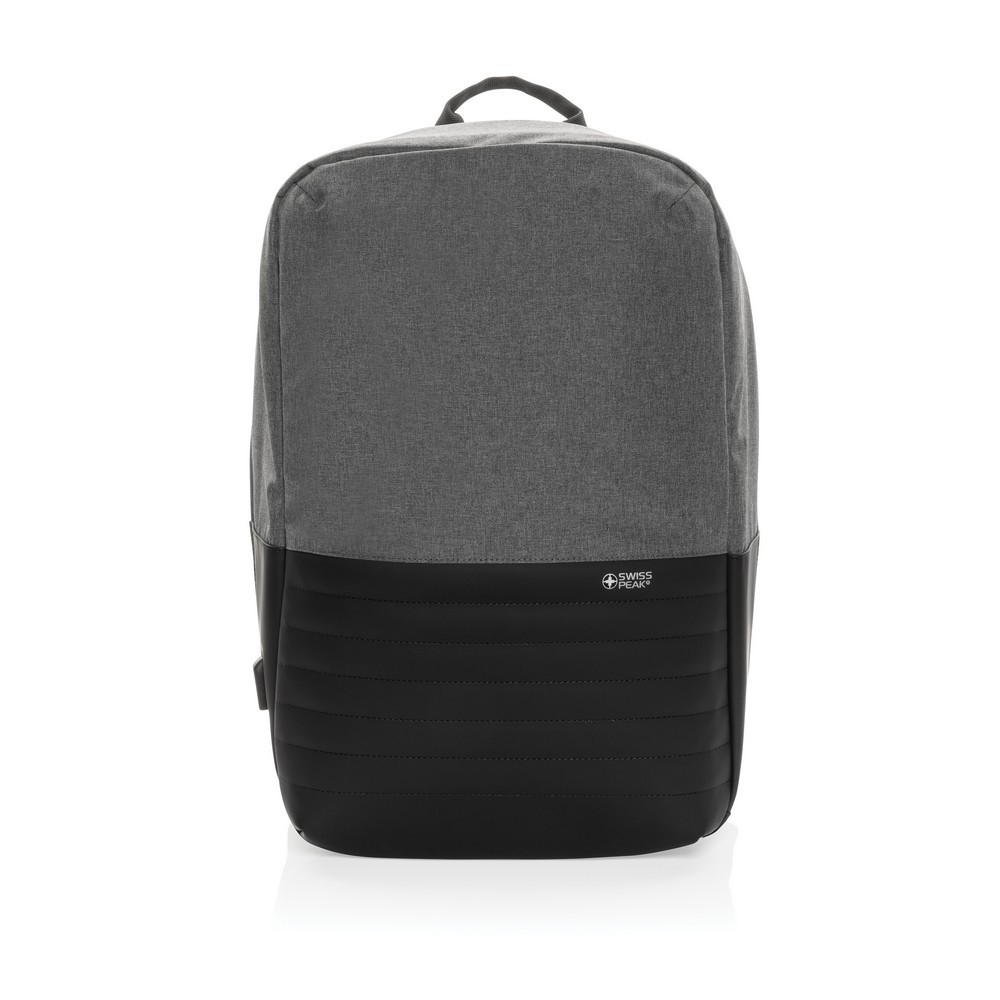 Plecak chroniący przed kieszonkowcami Swiss Peak AWARE™ RPET Szary P763.132 (2)
