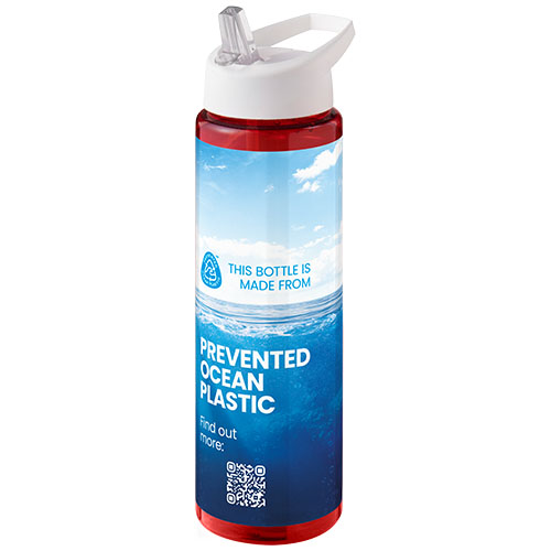 H2O Active® Eco Vibe 850 ml, bidon z dzióbkiem  Czerwony-Biały 21048609 (1)