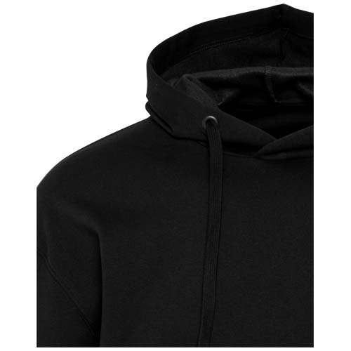 Boris 280 g/m2 bluza z kapturem unisex z bawełny organicznej z certyfikatem OCS w stylu oversize Czarny 3956390A (4)