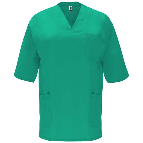 Panacea 160 g/m2 bluzka do pracy unisex z krótkim rękawem  Zieleń laboratoryjna R90985I0 