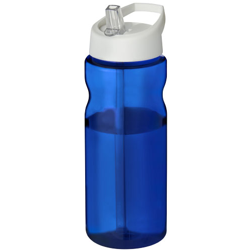 Bidon H2O Base® o pojemności 650 ml z wieczkiem z słomką Niebieski-Biały 21004911 