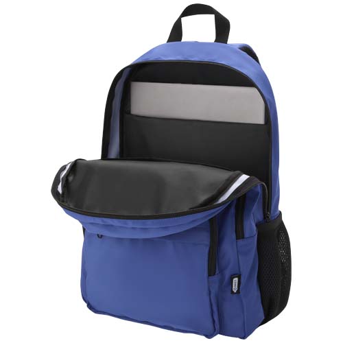 Trend Plus plecak na laptopa o przekątnej 15-cali o pojemności 20 l wykonany z materiałów z recyklingu z certyfikatem GRS Królewski niebieski 13008653 (4)