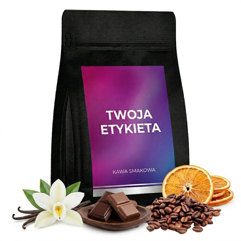 Gadżet reklamowy - 400x Kawa smakowa ziarnista 200g