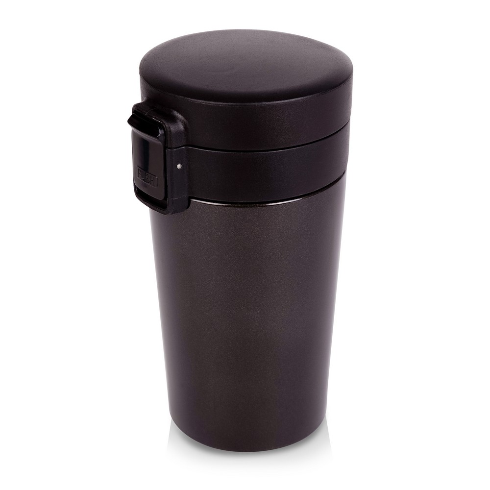 Kubek termiczny 300 ml, posiada sitko zatrzymujące fusy | Laura Czarny V0552-03 