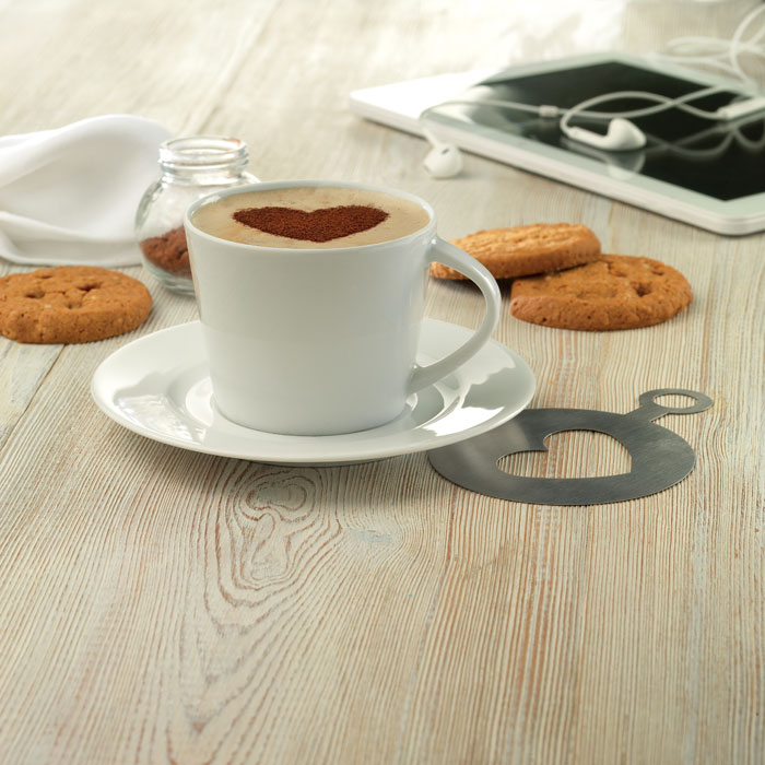 Kubek cappuccino i talerzykiem Biały MO9080-06 (3)