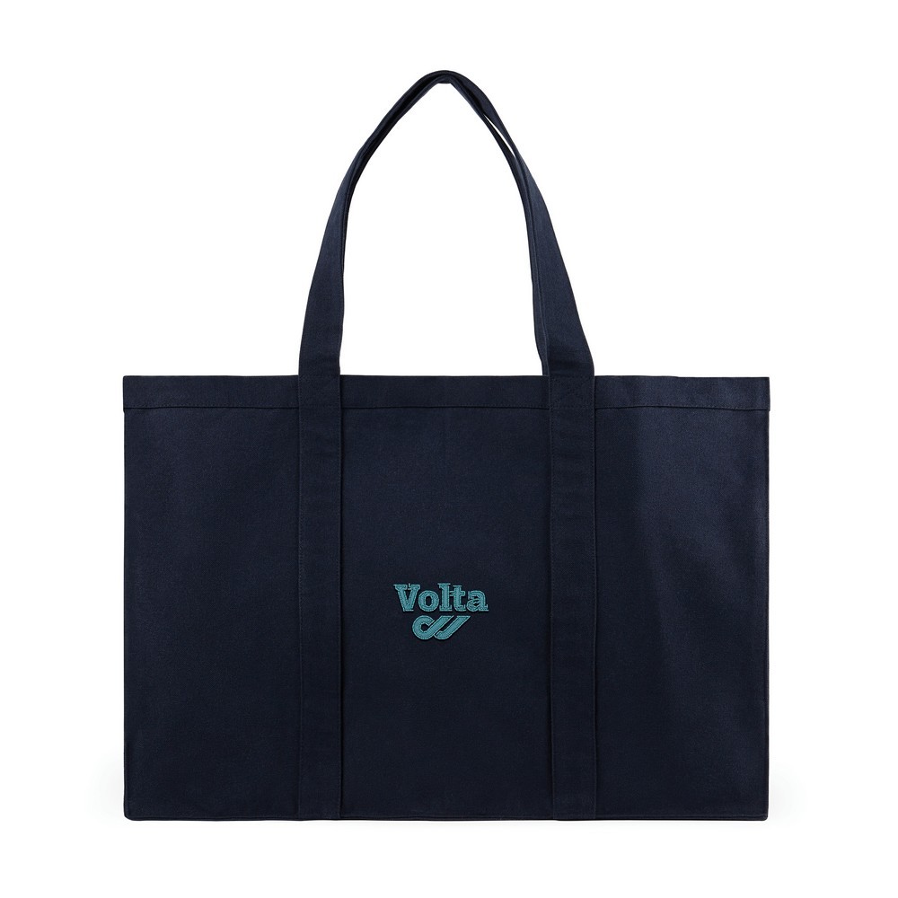 Torba na zakupy VINGA Hilo AWARE™, płótno z recyklingu Niebieski VG490-04 (1)