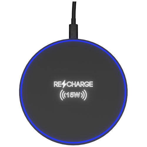 Podświetlana bezprzewodowa ładowarka indukcyjna SCX.design W21 o mocy 15 W Czarny 1PX18090 (3)