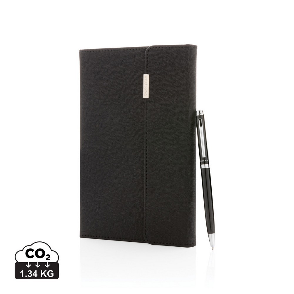 Notatnik A5 Swiss Peak z długopisem Czarny P772.921 (11)