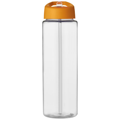 Bidon H2O Vibe o pojemności 850 ml z wieczkiem z dzióbkiem Przezroczysty-Pomarańczowy 21009612 (2)