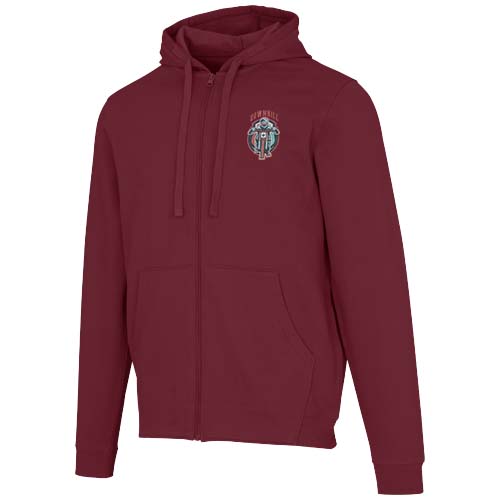 Jasper bluza unisex z kapturem z materiału organicznego pochodzącego z recyklingu z certyfikatem OCS, o gramaturze 280 g/m² Głęboki bordowy 3966622A (1)