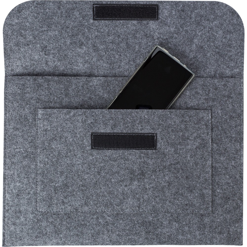 Etui na laptopa z filcu RPET, teczka na dokumenty Szary V1254-19 (2)