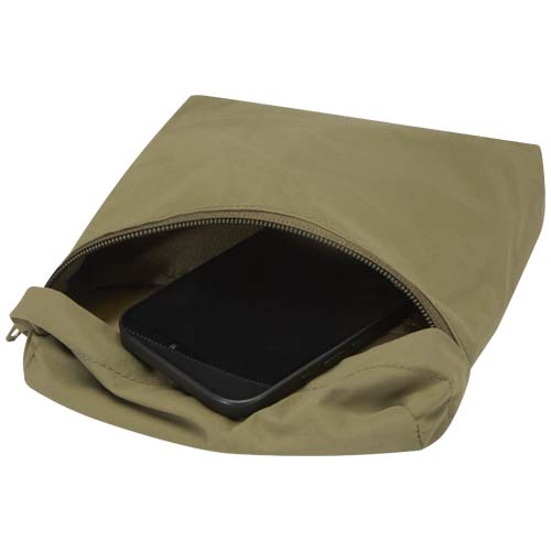 Arca - torba typu crossbody (przewieszana na ukos), wykonana z recyklingowanego poliamidu z cetyfikatem GRS Leśny zielony 12081164 (3)