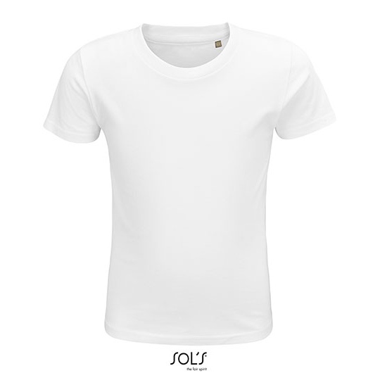 T-shirt Dziecięcy Krótki Rękaw Bawełna Organiczna White L03580-545004 