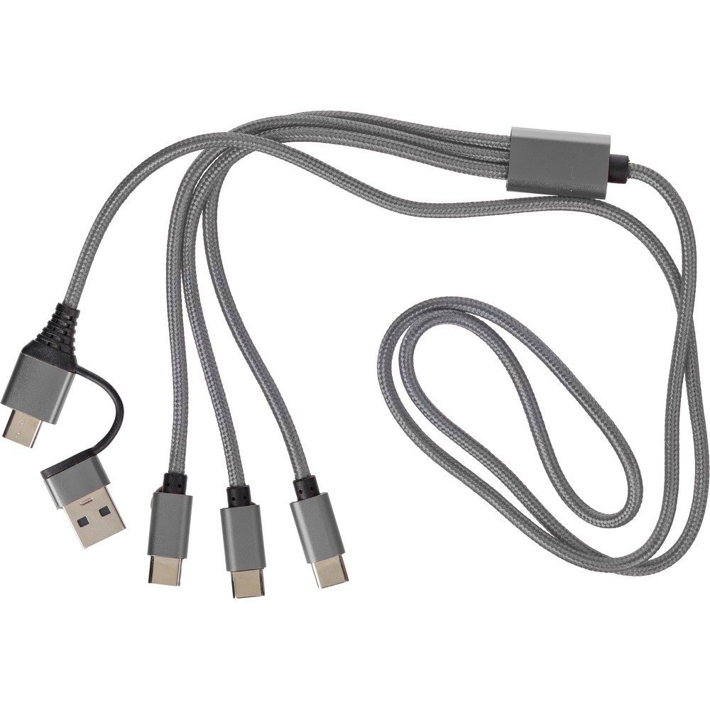 Kabel do ładowania 6 w 1 Srebrny VB331-32 (2)
