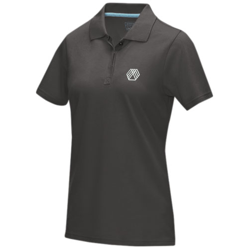 Damska organiczna koszulka polo Graphite z certyfikatem GOTS Burzowy szary 37509890 (2)