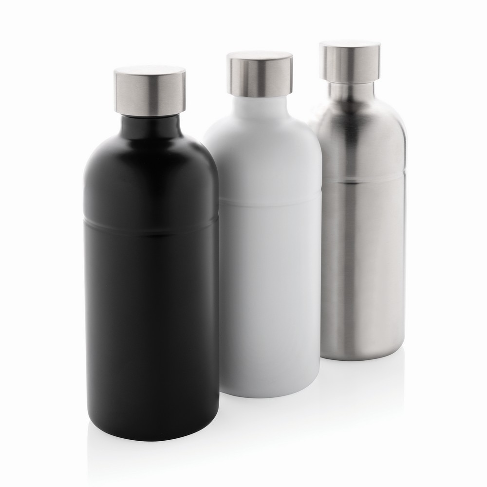 Butelka sportowa 800 ml Soda do napojów gazowanych, stal nierdzewna z recyklingu Biały P435.803 (7)