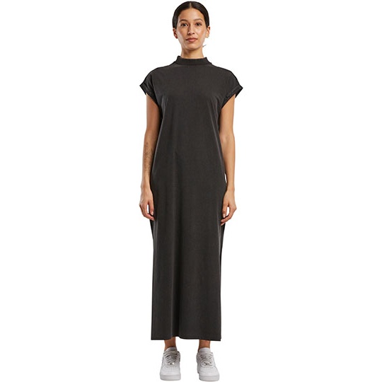 Sukienka Damska Luzny Kroj Bawełniana Vintage Black BY303-803095 