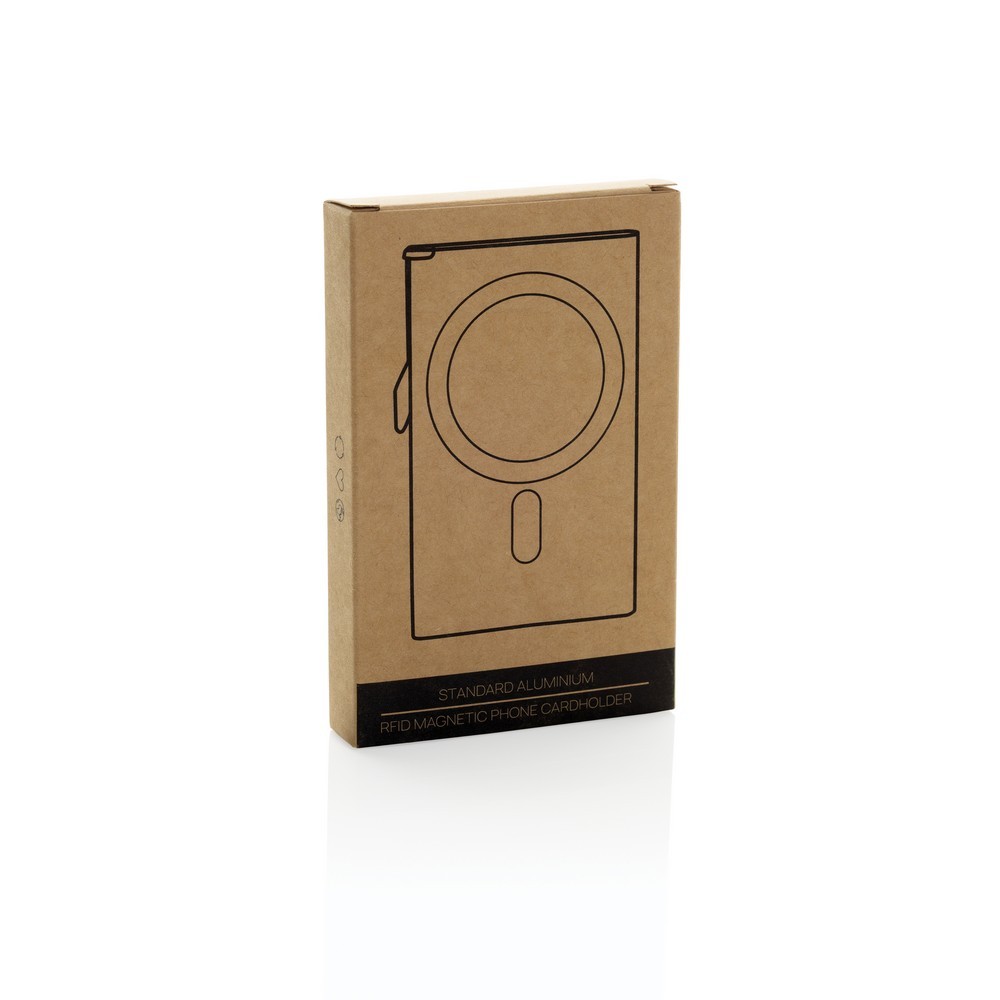 Magnetyczne etui na kartę kredytową, ochrona RFID Black P820.9501 (8)