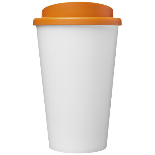 Kubek Americano Eco z recyklingu o pojemności 350 ml Biały-Pomarańczowy 21042215 (2)