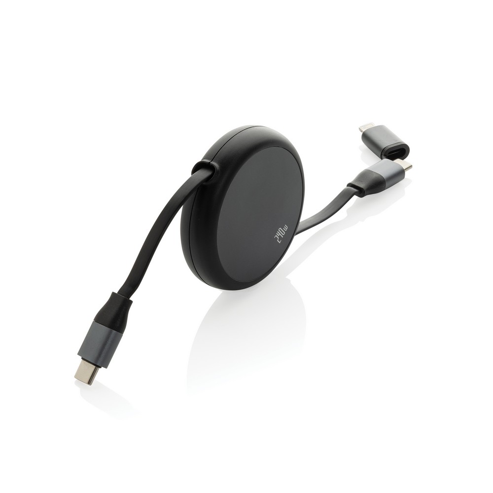 Zwijany kabel do ładowania 240W Terra Black P302.7701 