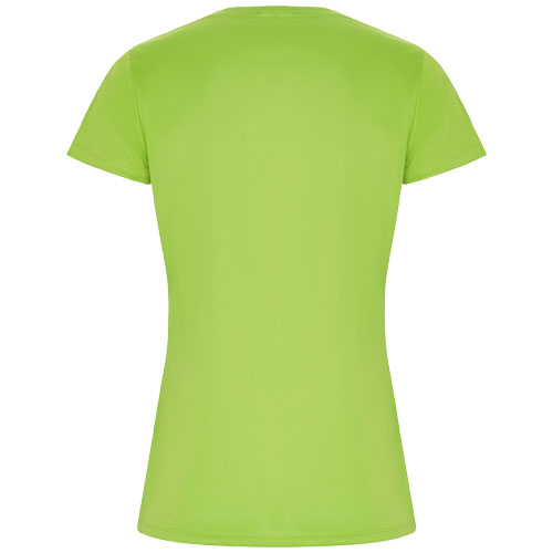 Imola sportowa koszulka damska z krótkim rękawem Lime / Green Lime R04282X1 (2)