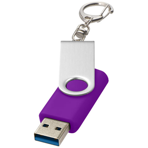 Rotate pendrive wyposażony w interfejs USB 3.0 z łańcuchem do kluczy Fioletowy 1Z50737K 