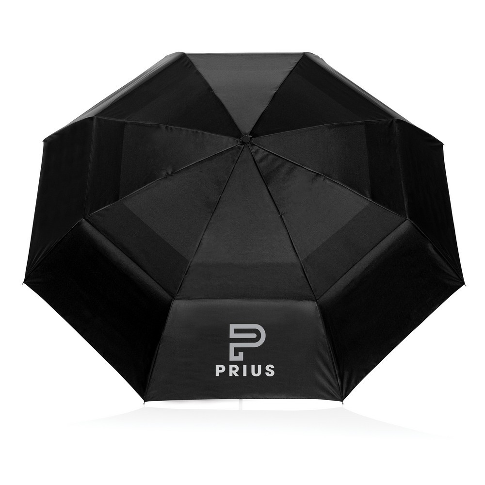 Parasol sztormowy 27" Swiss Peak AWARE™ RPET Czarny P850.331 (6)